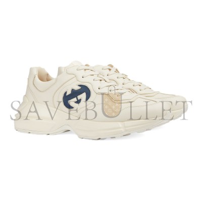 GUCCI MEN'S RHYTON SNEAKER WITH INTERLOCKING G 757857